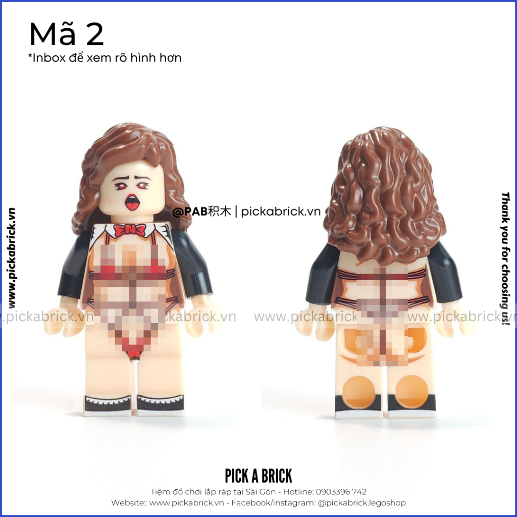 Minifigures Striper Vũ Nữ xinh đẹp cô gái sexy - Đồ chơi lắp ráp xếp hình PAB mô hình Nhân vật Thiên Thần bikini