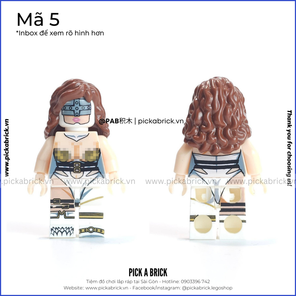 Minifigures Striper Vũ Nữ xinh đẹp cô gái sexy - Đồ chơi lắp ráp xếp hình PAB mô hình Nhân vật Thiên Thần bikini