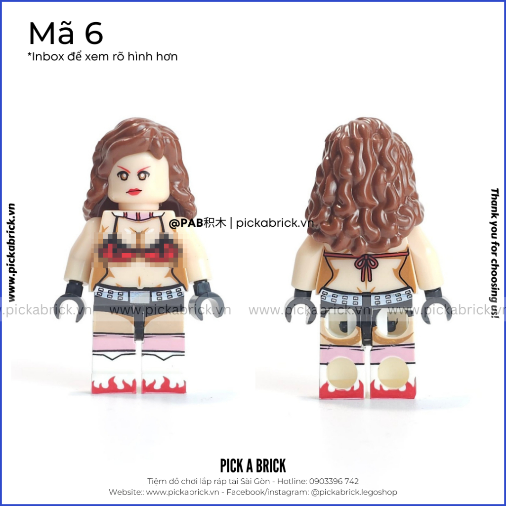 Minifigures Striper Vũ Nữ xinh đẹp cô gái sexy - Đồ chơi lắp ráp xếp hình PAB mô hình Nhân vật Thiên Thần bikini