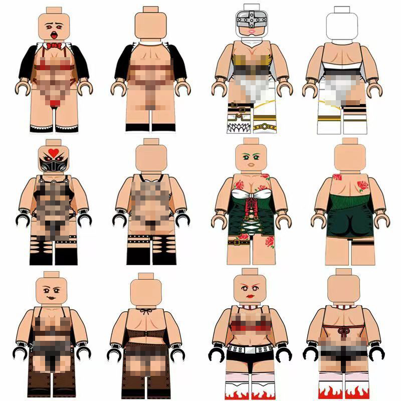 Minifigures Striper Vũ Nữ xinh đẹp cô gái sexy - Đồ chơi lắp ráp xếp hình PAB mô hình Nhân vật Thiên Thần bikini