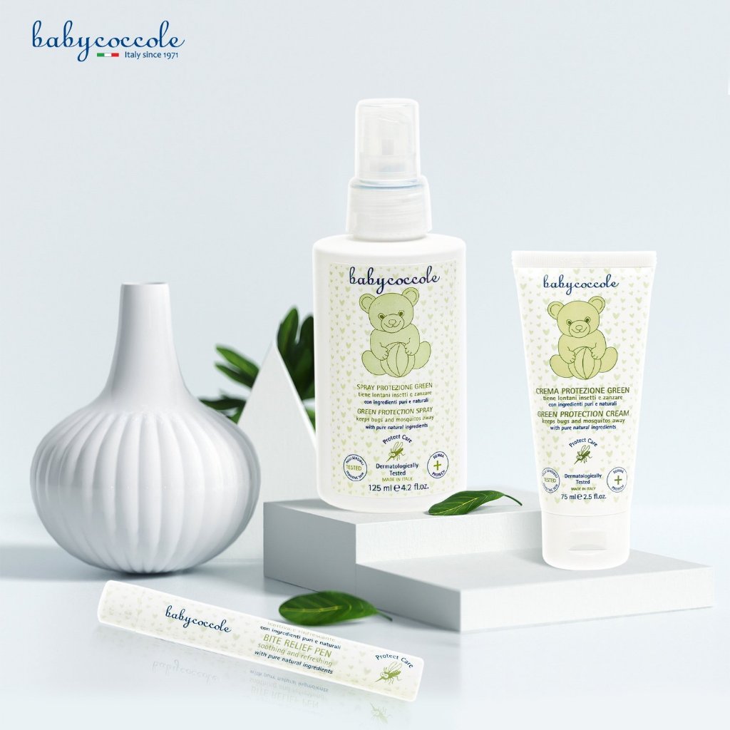 Kem xua muỗi/ Xịt xua muỗi chiết xuất tía tô đất Babycoccole/ Bút chấm vết muỗi đốt cho bé 0m+ (Baby coccole)