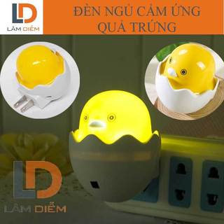 Đèn ngủ cảm ứng ánh sáng tự động tắt khi trời sáng hình quả trứng - DP 436