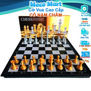 Bộ cờ vua nam châm siêu đẹp siêu dính, cờ vua chuẩn quốc tế hàng chính hãng