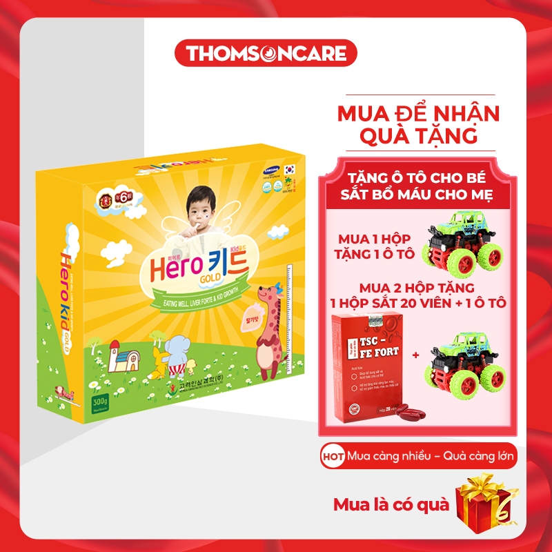 Siro ăn ngon cho bé Hero Kid Gold - Nhập khẩu từ Hàn Quốc - Herokid