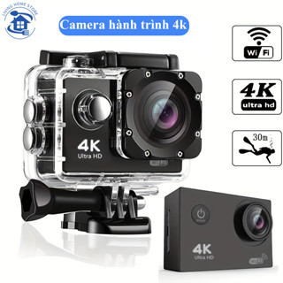 Camera hành trình xe mát gắn mũ bảo hiểm Sport camera 4K, Cam hành trình cho xe máy, xe đạp, đi phượt, di lịch