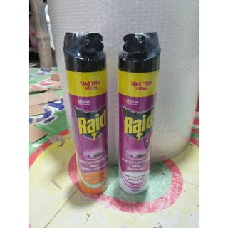 Xịt côn trùng RAID (600ml + Km)