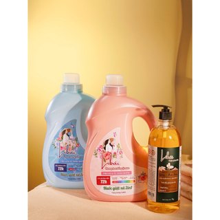 Combo nước giặt xả sinh học 2in1 3.6kg và nước rửa chén tinh dầu gừng muối hồng 1kg - bộ đôi an toàn cho cả gia đình