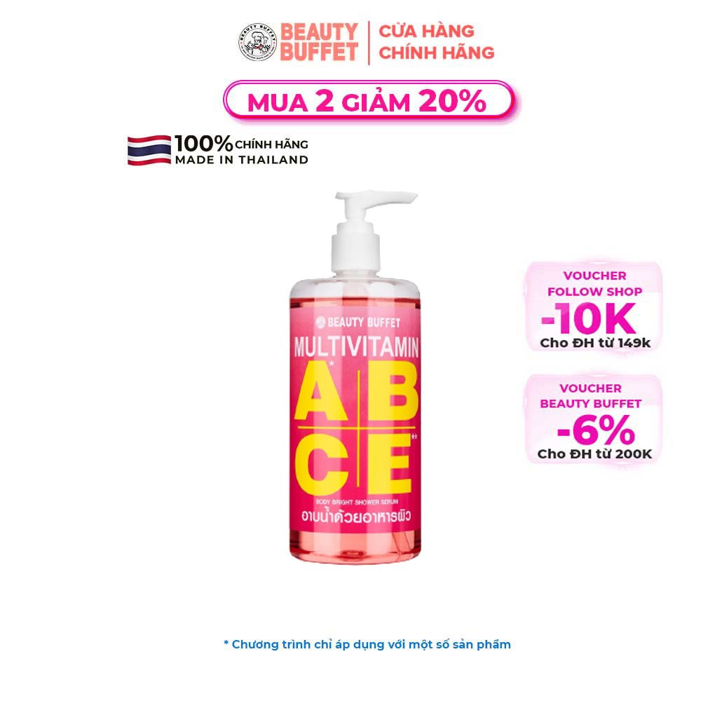 Sữa tắm dưỡng ẩm và sáng da Beauty Buffet Multivitamin 450ml