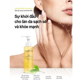 Dầu tẩy trang carecella mild cleansing oil-làm sạch sâu, sáng da, dưỡng da trắng mịn