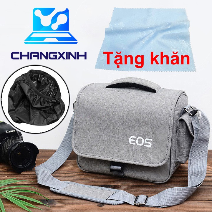 Túi đựng máy ảnh cao cấp CHANGXING TT132, tặng túi trùm chống nước và khăn lau lens