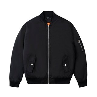 Áo khoác Bomber Nano TOPGU màu Đen siêu đẹp, vải gió 3 lớp, lót trần trám dày dặn trẻ trung