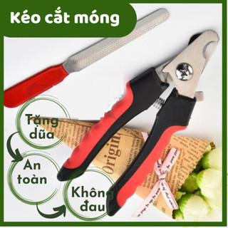 Kìm Cắt Móng Cho Chó Mèo TẶNG KÈM Dũa Móng, Dụng Cụ Bấm Móng Chân Chó Mèo Bằng Thép Không Gỉ Bền Chắc Sử Dụng Lâu Dài