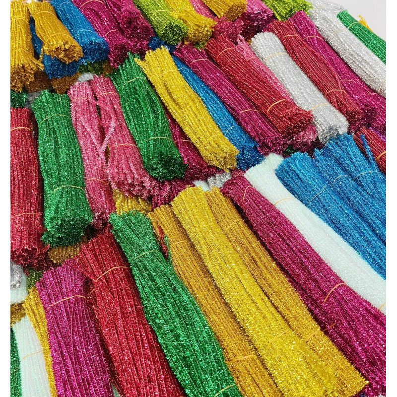 Set 50 Dây Xoắn Kẽm Nhung Kim Tuyến Làm Đồ Handmade, DIY Quà Tặng