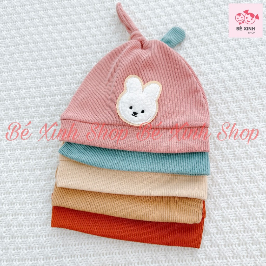 Mũ Len Tăm Cho Em Bé Trai Bé Gái  Mũ Nón Sơ Sinh Thu Đông Gấu Thỏ Cho Bé Trai Gái NÓN GẤU THỎ
