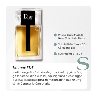 Đì O Homme EDT - Mẫu Thử Nước Hoa - Cam Bergamote - Gỗ - Cỏ Hương Bài - Mát Mẻ - Nam Tính - Lịch Thiệp