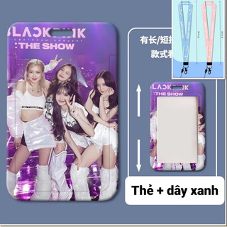 Thẻ Tên Kèm Dây Đeo Thẻ Tên Dọc Cute BLACKPINK Nhân Viên Văn Phòng Và Học Sinh