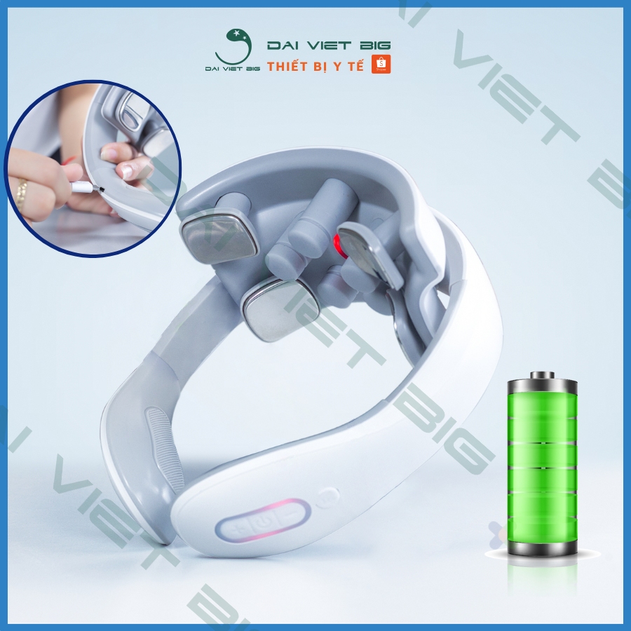 Máy massage vai cổ SKV-JT88 ( BẢO HẢNH 24 THÁNG ), sử dụng ánh sáng sinh học tác động sâu giảm đau mỏi vai gáy