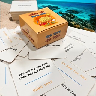 Bộ bài câu đố siêu lú và hack não - boardgame tiếng việt hack não 96 lá