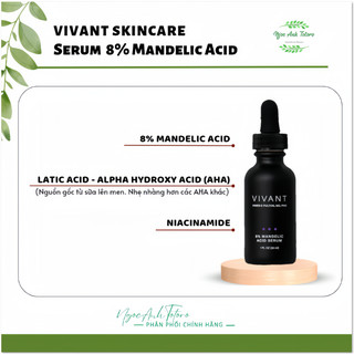 SR điều trị hỗ trợ điều trị mụn trứng cá, lão hóa và sắc tố Vivant Skincare 15% Mandelic & 8% 15% MandelicAcid 3-In1