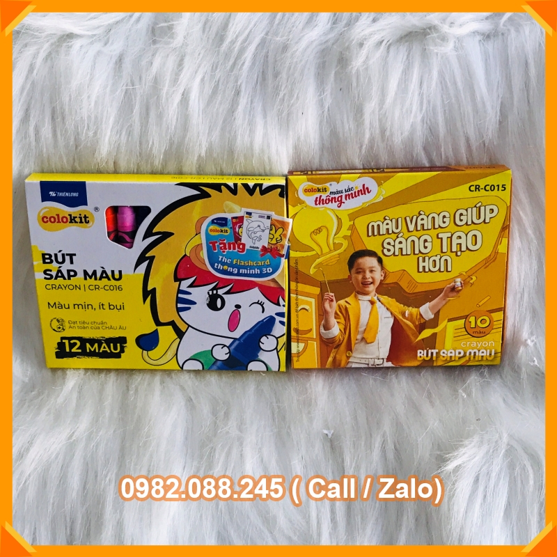 Bút sáp màu Thiên Long Colokit 10/12/ màu tươi sáng, đa dạng mẫu mã,