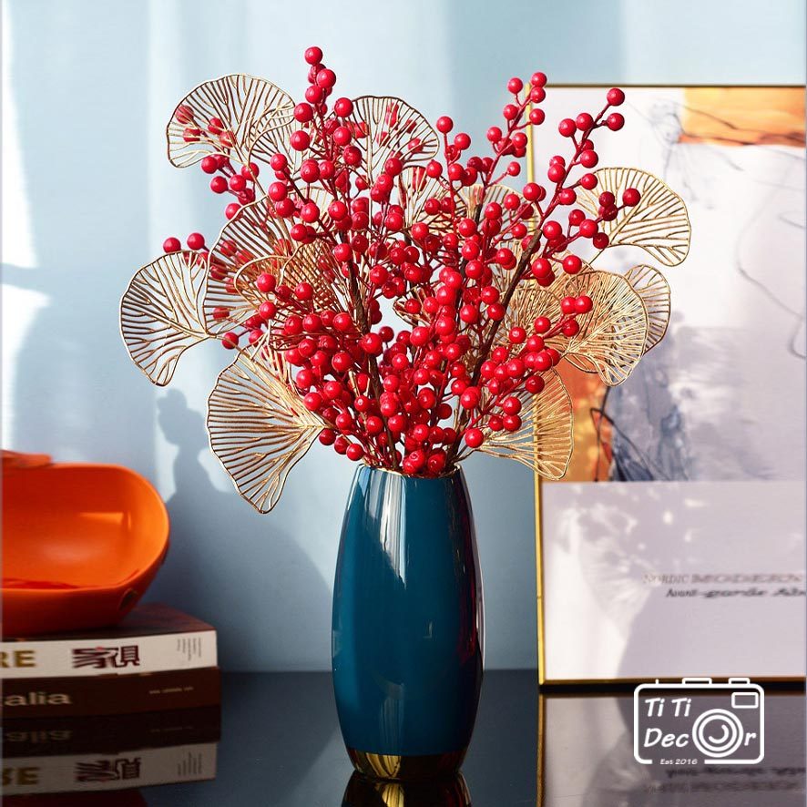 Cành đào đông decor, trang trí nhà cửa, trang trí Tết, phụ kiện trang trí cao cấp, giá tốt - TiTi decor