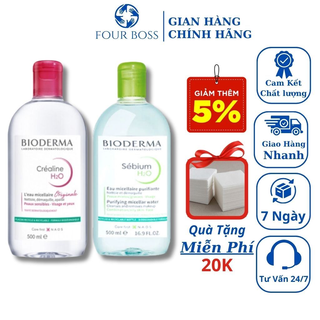 Nước Tẩy Trang Bioderma 500ML Của Pháp Có Bill