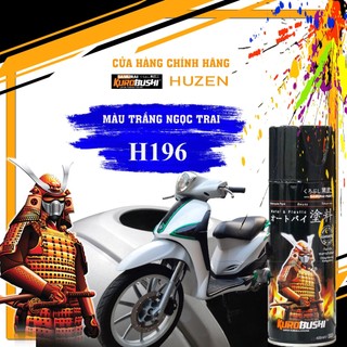  Sơn Samurai màu H196 trắng ánh kim cực đẹp công thức nhật bản chống rạn nứt kháng xăng 