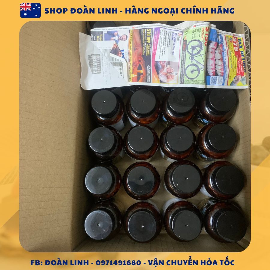Viên uống bổ não Ginkgo 9000, lọ 60 viên, Hàng úc đi air, Mẫu mới, Date xa 2024