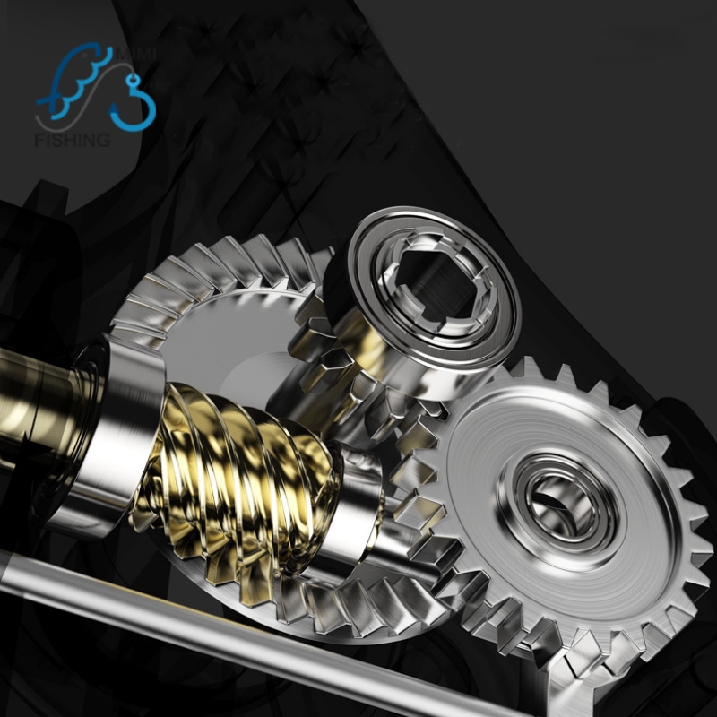 Máy câu cá Full Kim Loại HE Tay quay tròn 1000-7000