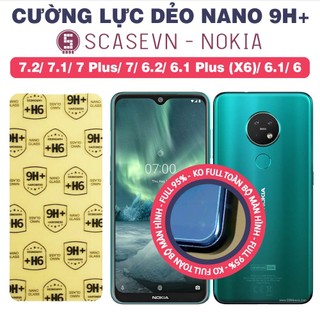Cường lực dẻo nano trong suốt nokia 7.2 7.1 nokia 7 plus 6.2 6.1 x6