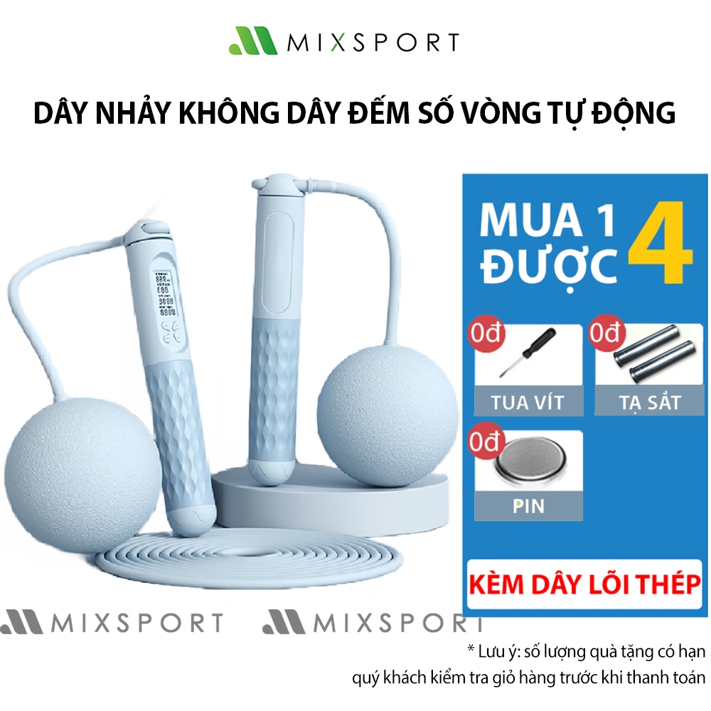 Dây Nhảy Thể Dục Đếm Số Vòng Tự Động, Dây Tập Nhảy Không Dây Giảm Cân Tại Nhà