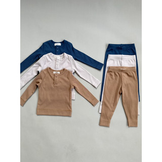 Homey Set ( Set Quần Áo Dài Tay Dài Chân Trẻ Em Cotton ) macro & micro