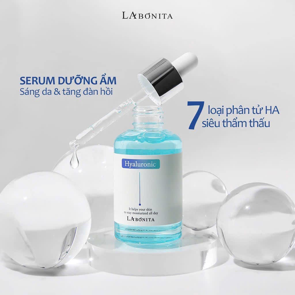 Tinh chất Dưỡng Ẩm, Phục Hồi La Bonita Vital Hyaluronic Acid Serum 50ml