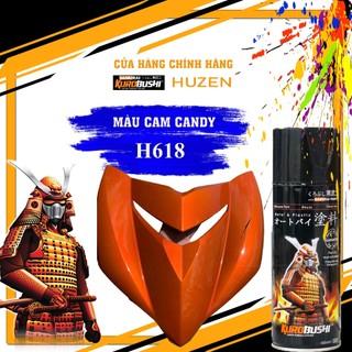 Sơn samurai h618 màu cam candy- huzen việt nam