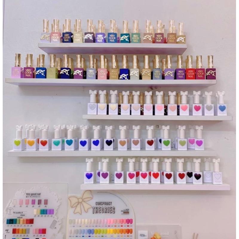 Kệ gắn tường Spa- Tiệm Nail - Kệ Sơn Móng Tay