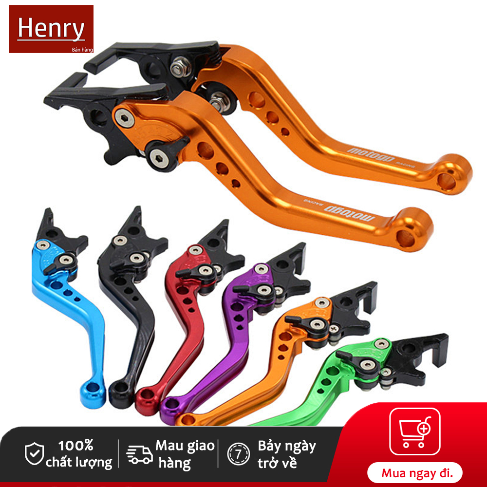 Henry Sáu màu tùy chọn xe máy điện phanh xử lý (giá 1 đôi, tay phải đĩa, tay trái cơ)