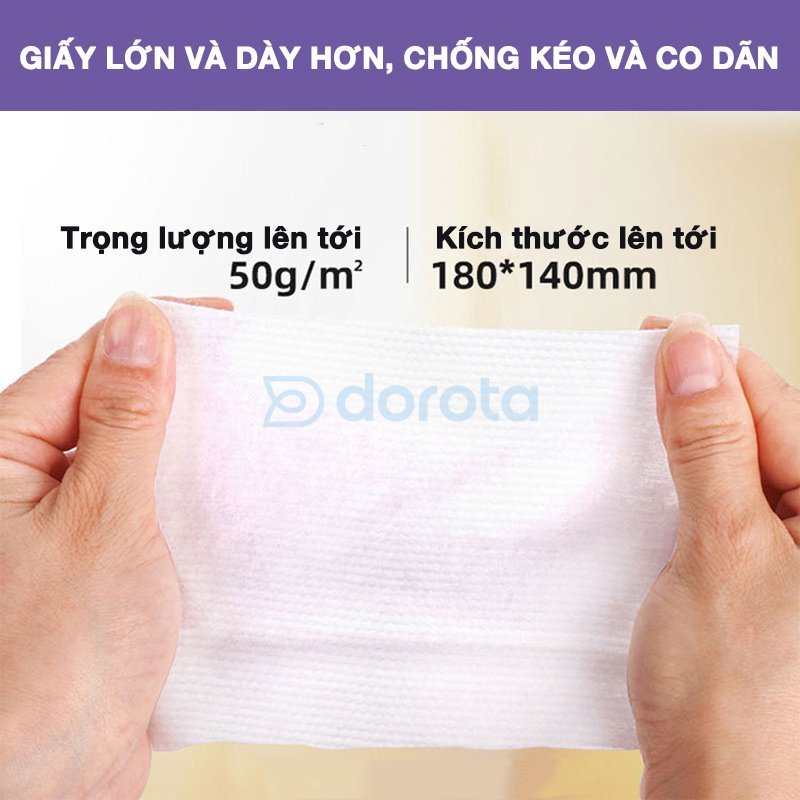 Khăn giấy ướt cho bé, khăn lau đa năng cao cấp dùng tẩy trang kháng khuẩn KU01