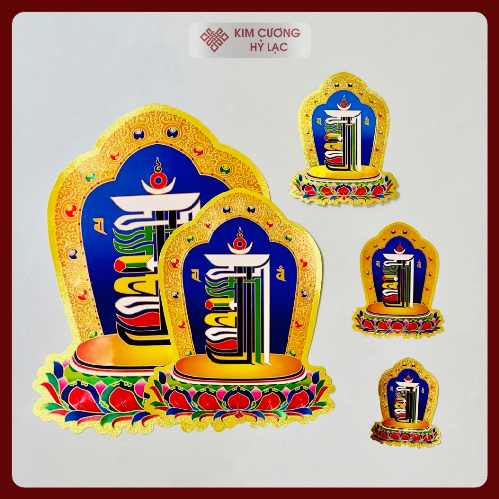 Decal Miếng Dán Kalachakra  Bảo Hộ Và May Mắn Nhiều Kích Thước