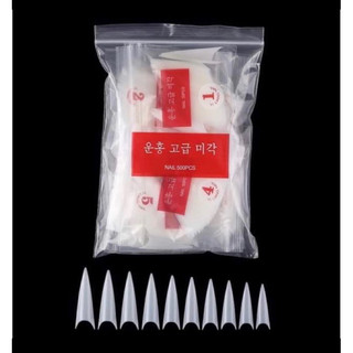 Móng típ nhọn làm nail, móng nối nhọn túi 500pcs