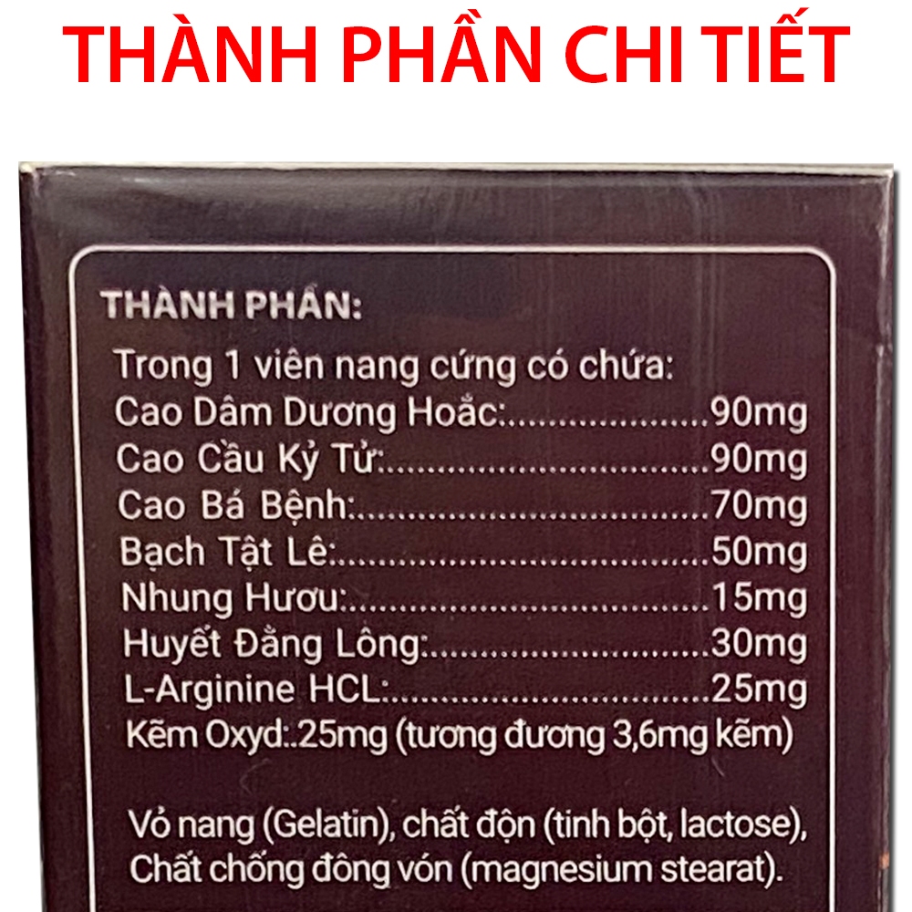 Viên uống X dương Power giúp bổ thận tráng dương, mạnh gân cốt, tăng cường sinh lý nam - Chai 30 viên