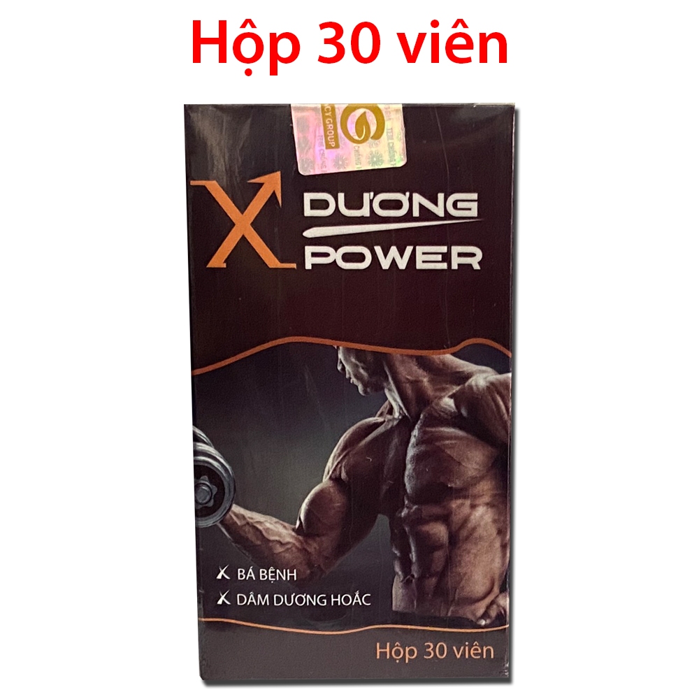 Viên uống X dương Power giúp bổ thận tráng dương, mạnh gân cốt, tăng cường sinh lý nam - Chai 30 viên