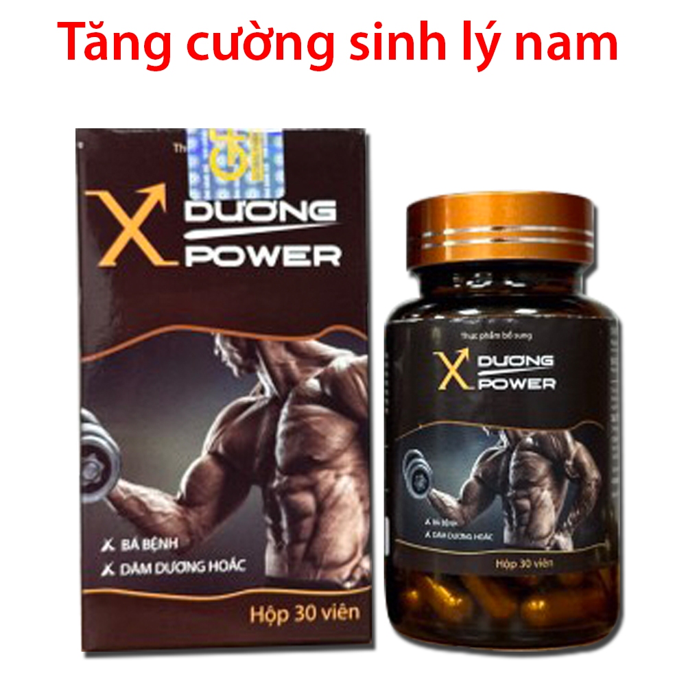 Viên uống X dương Power giúp bổ thận tráng dương, mạnh gân cốt, tăng cường sinh lý nam - Chai 30 viên