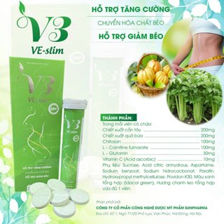 Giảm cân hiệu quả V3 VE Slim. Hàng chính hãng 100%