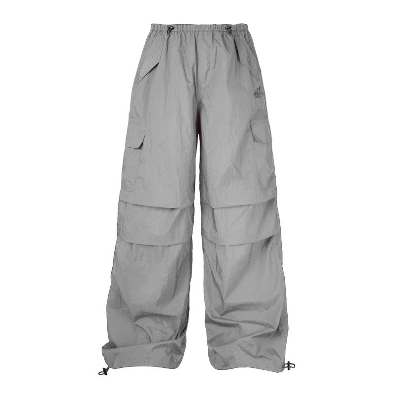 Aither Studio Quần dù Parachute Pant có dây rút ôm dáng màu xám