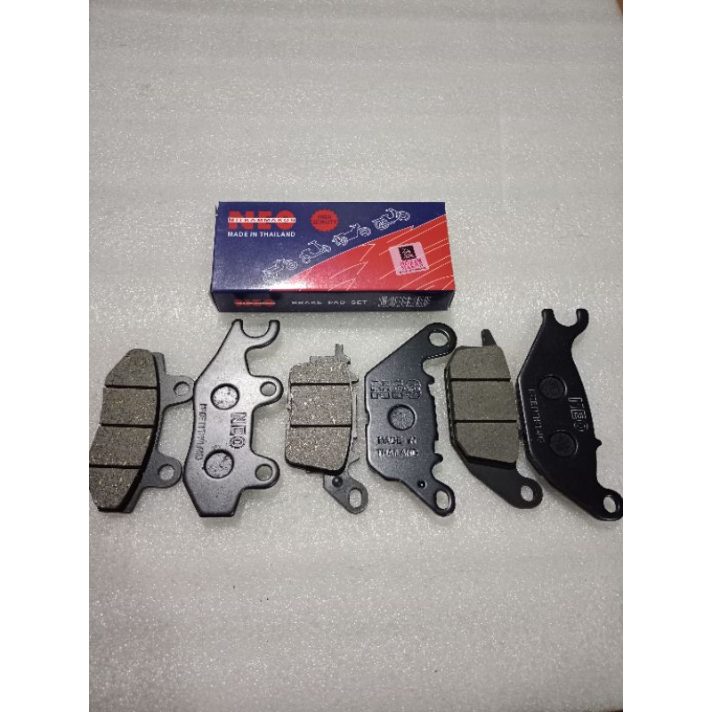 Bố thắng, má phanh đĩa Exciter135, Exciter150, Exciter 155 chính hãng elig, neo, king thai, nissin, sayo