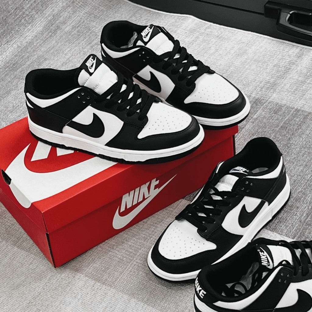 Giày Thể Thao Nam_Nike SB Dunk Panda Bản Cao Cấp Phối Màu Đen Trắng Cực Basic Full Bill Box