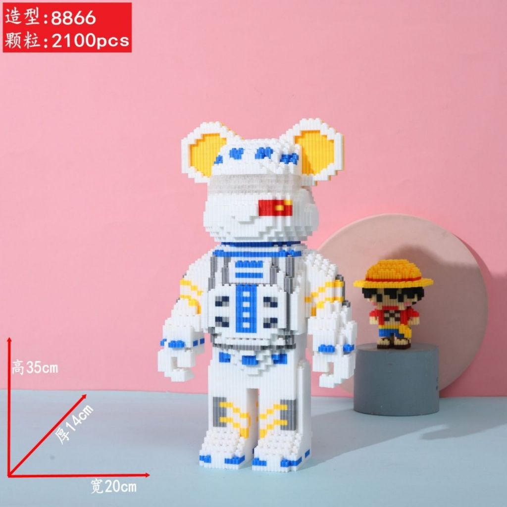 Mô hình láp ráp bearbrick 33cm, 55cm 5000 chi tiết, đa dạng mẫu mã, mô hình sưu tập nhân vật