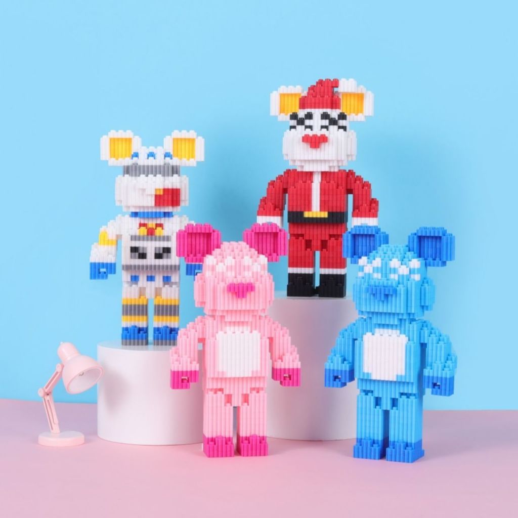Mô hình láp ráp bearbrick 33cm, 55cm 5000 chi tiết, đa dạng mẫu mã, mô hình sưu tập nhân vật