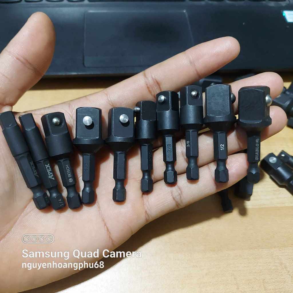 Đầu chuyển vít sang bulong Bosch chất lượng 1/4 3/8 1/2