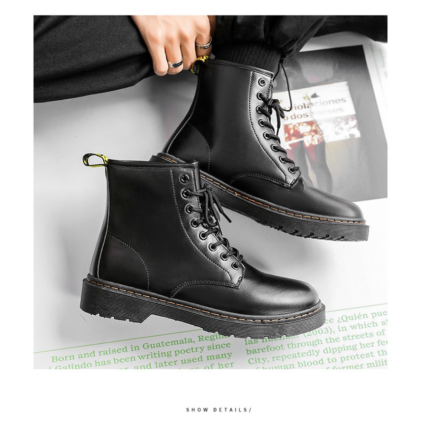 Giày Chunky derby tăng chiều cao phong cách công sở trẻ trung bằng da bò cao cấp đế khâu chăc chắn TeeBao